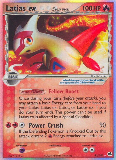 Latias ex (Delta Species) - Dragon Frontiers Pokémon trading card