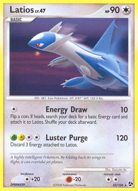 Latios - Great Encounters Pokémon trading card