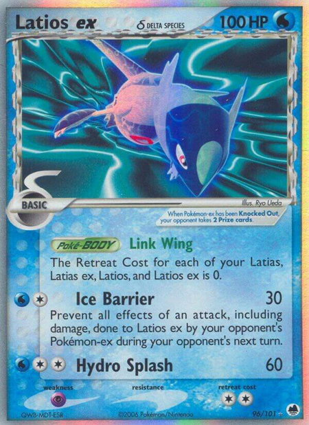 Latios ex (Delta Species) - Dragon Frontiers Pokémon trading card