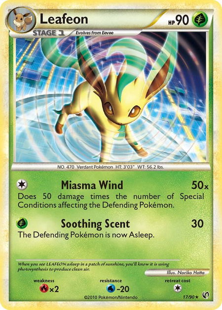 Leafeon - Undaunted Pokémon trading card