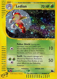 Ledian (H14) - Skyridge (SK) #H14/H32 - Holo Rare Pokémon Trading Card