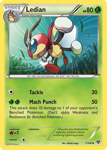 Ledian - XY Base Set (XY) #7/146 - Uncommon Pokémon Trading Card