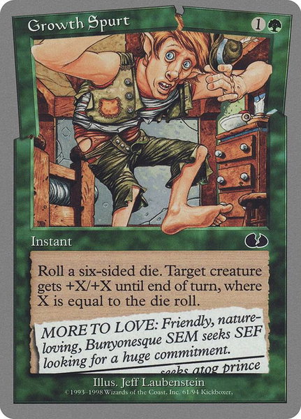 Growth Spurt - Unglued Magic: The Gathering trading card