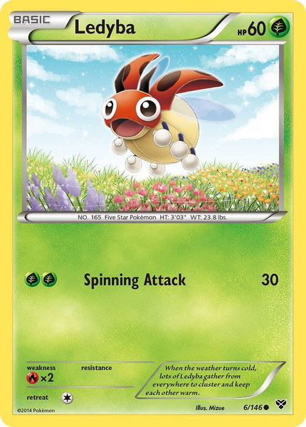 Ledyba - XY Base Set Pokémon trading card