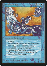 Air Elemental - Beta Edition (LEB) #47 - Uncommon Magic: The Gathering Trading Card