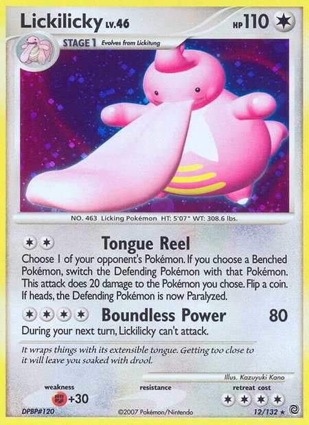 Lickilicky - Secret Wonders Pokémon trading card