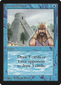 Ancestral Recall - Beta Edition (LEB) #48 - Rare Magic: The Gathering Trading Card