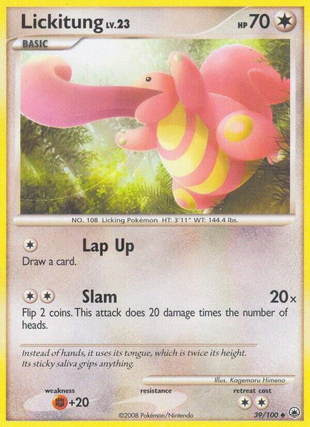 Lickitung - Majestic Dawn Pokémon trading card