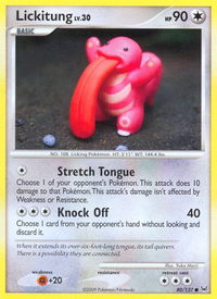 Lickitung - Platinum (PL) #80/127 - Common Pokémon Trading Card