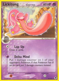 Lickitung (Delta Species) - Dragon Frontiers (DF) #19/101 - Rare Pokémon Trading Card
