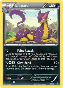 Liepard - Emerging Powers (EPO) #65/98 - Rare Pokémon Trading Card
