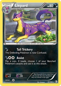 Liepard - Boundaries Crossed (BCR) #91/149 - Holo Rare Pokémon Trading Card