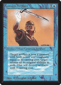 Animate Artifact - Beta Edition (LEB) #49 - Uncommon Magic: The Gathering Trading Card