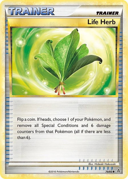 Life Herb - Unleashed Pokémon trading card