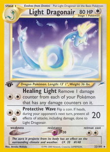 Light Dragonair - Neo Destiny (N4) #022/105 - Rare Pokémon Trading Card