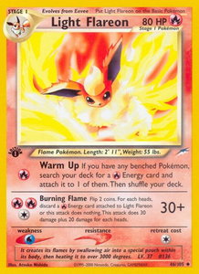 Light Flareon - Neo Destiny (N4) #046/105 - Uncommon Pokémon Trading Card