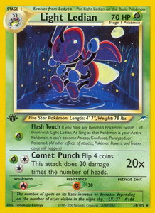Light Ledian - Neo Destiny (N4) #024/105 - Rare Pokémon Trading Card
