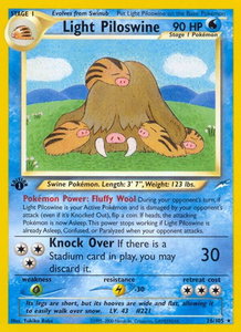Light Piloswine - Neo Destiny (N4) #026/105 - Rare Pokémon Trading Card