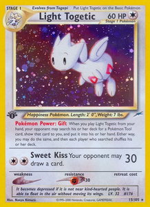 Light Togetic - Neo Destiny (N4) #015/105 - Holo Rare Pokémon Trading Card
