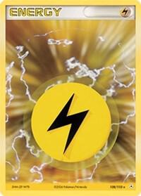 Lightning Energy trading card from Holon Phantoms Lightning Energy - Holon Phantoms Pokémon trading card