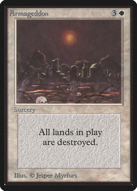 Armageddon - Beta Edition Magic: The Gathering trading card