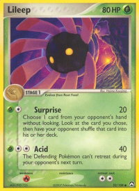 Lileep - Power Keepers (PK) #52/108 - Common Pokémon Trading Card