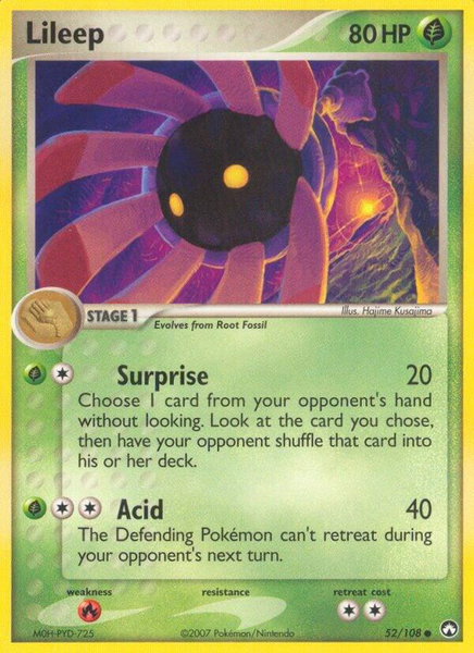 Lileep - Power Keepers Pokémon trading card