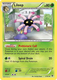 Lileep - Plasma Blast (PLB) #3/101 - Uncommon Pokémon Trading Card