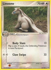 Linoone - Emerald (EM) #34/106 - Uncommon Pokémon Trading Card