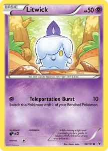 Litwick (58) - Noble Victories (NVI) #58/101 - Common Pokémon Trading Card