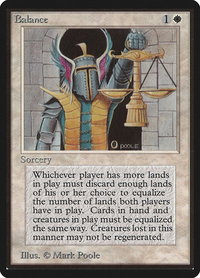 Balance - Beta Edition (LEB) #3 - Rare Magic: The Gathering Trading Card