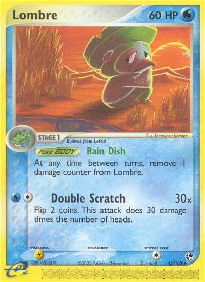 Lombre - 45/100 trading card from Sandstorm Lombre - 45/100 - Sandstorm Pokémon trading card