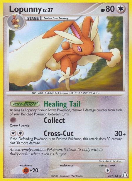 Lopunny - Legends Awakened Pokémon trading card