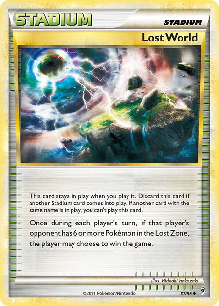 Lost World trading card from Call of Legends Lost World - Call of Legends Pokémon trading card
