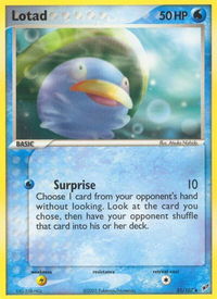 Lotad - 035/107 - Deoxys (DX) #35/107 - Uncommon Pokémon Trading Card
