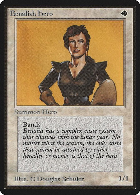 Benalish Hero - Beta Edition Magic: The Gathering trading card