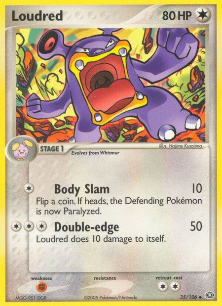 Loudred - Emerald Pokémon trading card