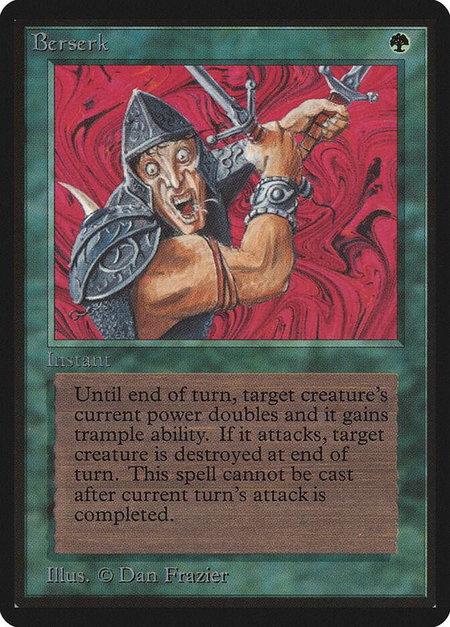 Berserk - Beta Edition Magic: The Gathering trading card