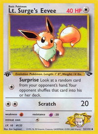 Lt. Surge's Eevee - Gym Challenge (G2) #051/132 - Uncommon Pokémon Trading Card