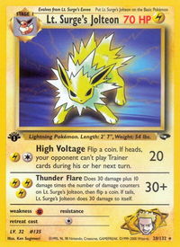 Lt. Surge's Jolteon - Gym Challenge (G2) #028/132 - Rare Pokémon Trading Card
