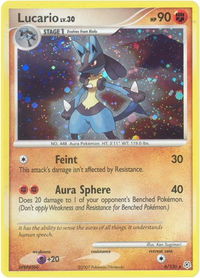 Lucario - Diamond and Pearl (DP) #6/130 - Holo Rare Pokémon Trading Card