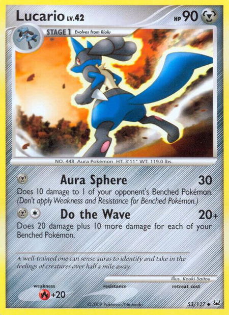 Lucario - Platinum Pokémon trading card