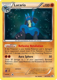 Lucario - Legendary Treasures (LTR) #80/113 - Holo Rare Pokémon Trading Card