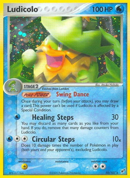 Ludicolo - 010/107 - Deoxys Pokémon trading card