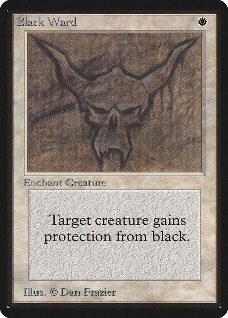 Black Ward - Beta Edition Magic: The Gathering trading card