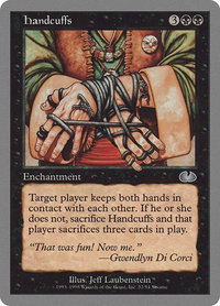 Handcuffs - Unglued (UGL) #32 - Uncommon Magic: The Gathering Trading Card