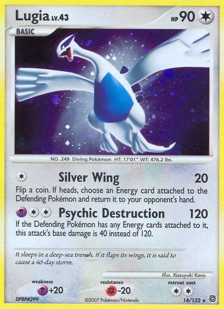Lugia - Secret Wonders Pokémon trading card