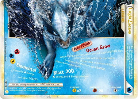 Lugia Legend (Bottom) - HeartGold SoulSilver Pokémon trading card