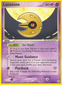 Lunatone - Legend Maker (LM) #20/92 - Rare Pokémon Trading Card