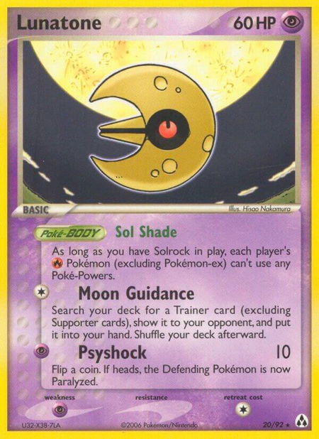 Lunatone - Legend Maker Pokémon trading card